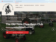 Tablet Screenshot of oldtimeplowboys.com